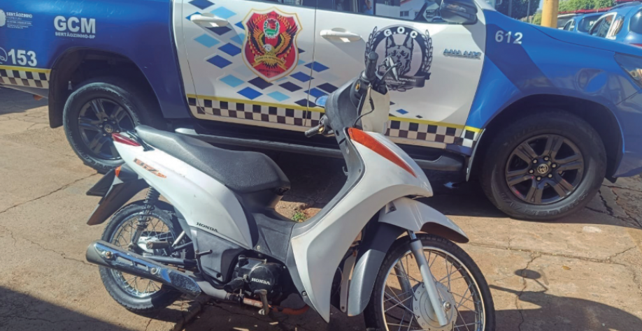 Guarda Civil Metropolitana de Sertãozinho recupera moto