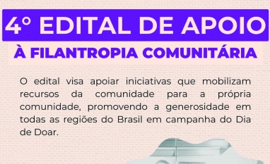 Dia de Doar abre edital para apoiar campanhas e coalizões de filantropia comunitária com R$ 40 mil