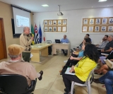 O presidente Afonso Reis Duarte, conduzindo o evento