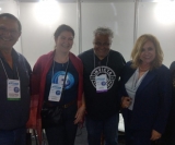 Roberto Amadeu, Rosana Trautmann, Doni Max, Annete Moreira e Denize Castro 